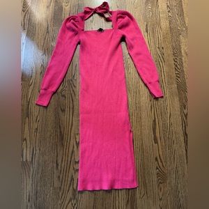 House of Harlow 1960 Long Pink Sweater Dress, size S